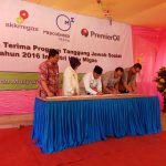 Serah Terima Tangung Jawab Sosial (TJS) Tahun Anggaran 2016 Di Desa Mekar Jaya Kecamatan Bunguran Barat