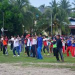 Senam Massal sempena Hari Jadi Kabupaten Natuna ke-18 dipadati Masyarakat