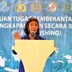 Menteri Kelautan dan Perikanan RI kembali menenggelamkan 33 KIA di perairan Kabupaten Natuna