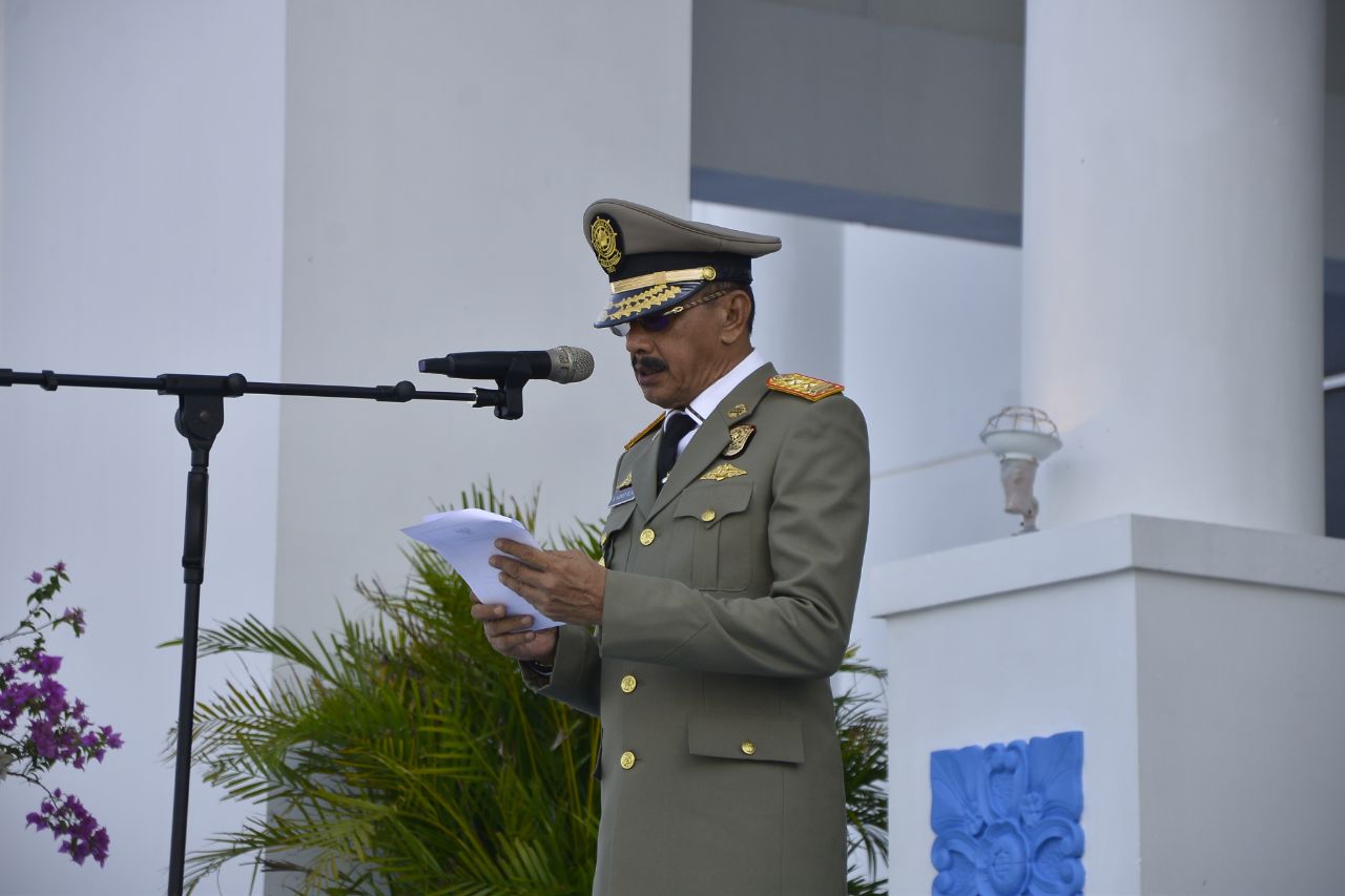 Galeri Apel Upacara Peringatan HUT Satuan Polisi Pamong Praja ke-68 dan Satuan Perlindungan Masyarakat ke-56 Tahun 2018