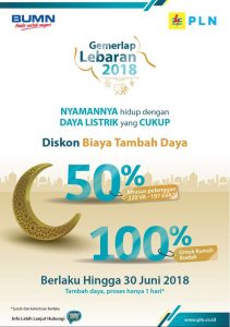 Read more about the article Gemerlap Lebaran 2018, PLN Beri Diskon Tambah Daya