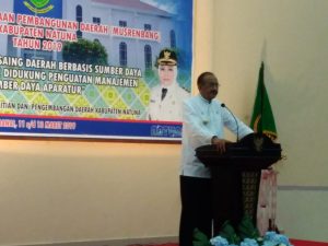 Read more about the article Penetapan Tema RKPD tahun 2020 Diharapkan Dapat Menjawab 8 Isu Strategis Kabupaten Natuna