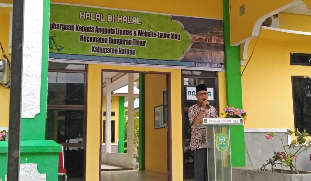 You are currently viewing Halal Bi Halal, Camat Bunguran Timur Launching Website Kecamatan
