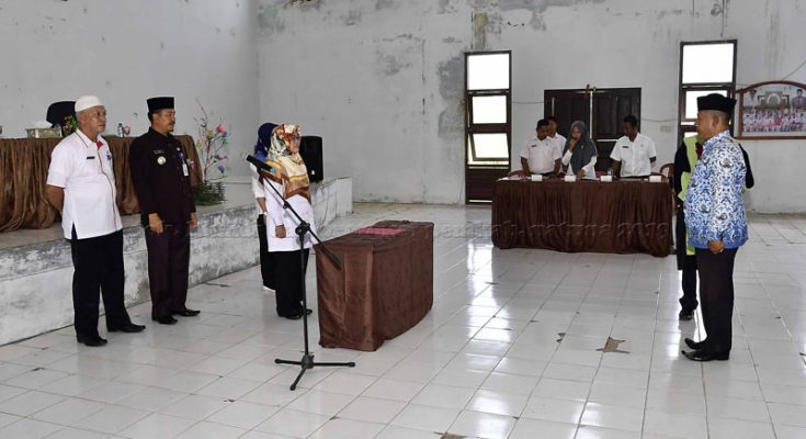 You are currently viewing Kunker ke Bunguran Utara, Wakil Bupati Natuna Lantik Kepala SMPN 03 Bunguran Utara/Telok Buton