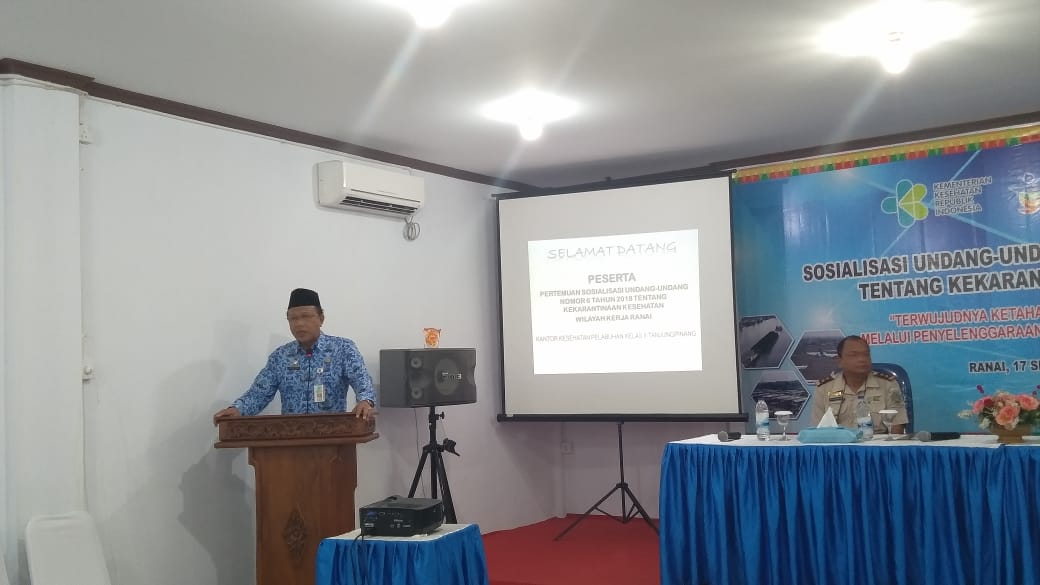 You are currently viewing Sosialisasi UU NO 6 Tahun 2018 Tentang Kekarantinaan Kesehatan di Natuna