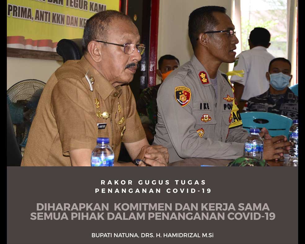 You are currently viewing Bupati Natuna Hadiri Rakor Satgas Penanganan COvid-19