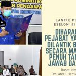 Bupati Natuna Lantik 15 Pejabat Esselon III dan IV Dilingkungan Pemda Natuna