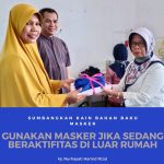 Cegah Covid-19, Ketua TP PKK Natuna Sumbang Kain Bahan Baku Masker kepada SPNF SKB
