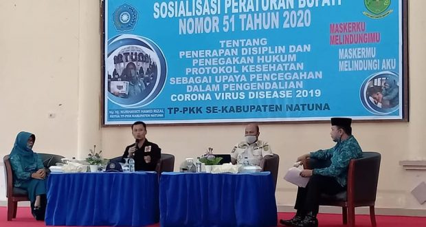 Sebagai Mitra Pemerintah Tp Pkk Kabupaten Natuna Sosialisasi Perbub 51 Tahun 2020 Pemkab Natuna