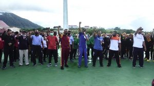 Read more about the article Rayakan Haronas, Pemda Natuna dan Forum Kota Sehat Gelar Senam Bersama