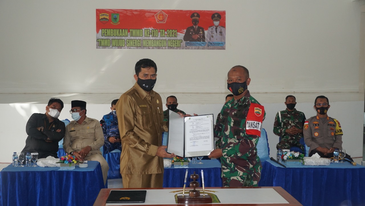 You are currently viewing TMMD KE-110 TA 2021, Wujud Sinergi Membangun Negeri