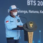 Menteri Kominfo Ground Breaking Pembangunan BTS USO 2021 di Kabupaten Natuna.