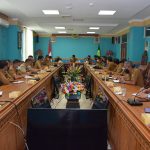 Bupati Menggelar Rapat Kerja Membahas Tentang Covid 19.