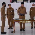 Bupati Natuna Pimpin Langsung Pengambilan Sumpah dan Pelantikan Pegawai Negeri Sipil di Lingkungan Pemkab Natuna.