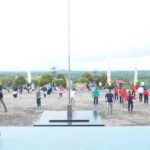 Peringati HKN, Pemda Natuna Gelar Senam Bersama