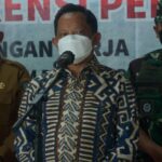 Bupati Natuna sampaikan Usulan pembangunan Wilayah Perbatasan dalam Kunjungan Kerja Mendagri dan Menpolhukam.