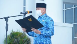 Read more about the article Wakil Bupati Natuna Pimpin Apel Peringatan Hari Korpri.