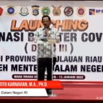 Menteri Dalam Negeri, Buka Langsung Launching Vaksinasi Booster Serentak Se – Provinsi Kepulauan Riau.