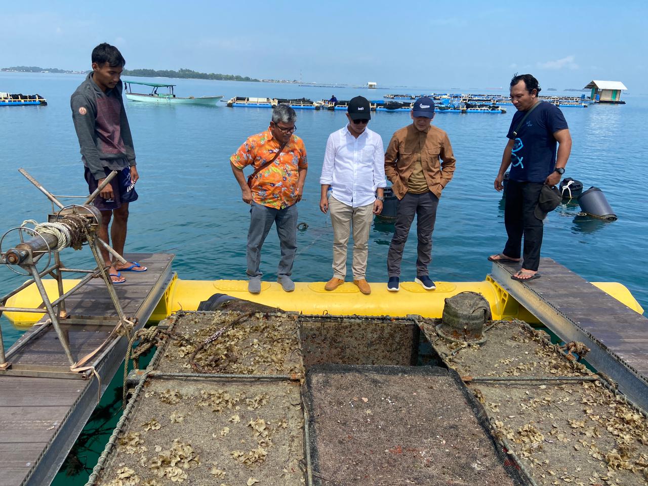 You are currently viewing Wakil Bupati Natuna Sambangi Sea Farming PKSPL IPB.