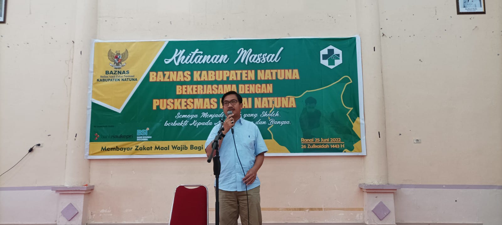 You are currently viewing Sekda Natuna Apresiasi BAZNAS yang telah menyelenggarakan Khitanan Massal.