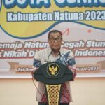 Asisten III Bidang Pemerintahan Hadiri Acara Puncak Apresiasi Pemilihan Duta Genre Kabupaten Natuna 2023.