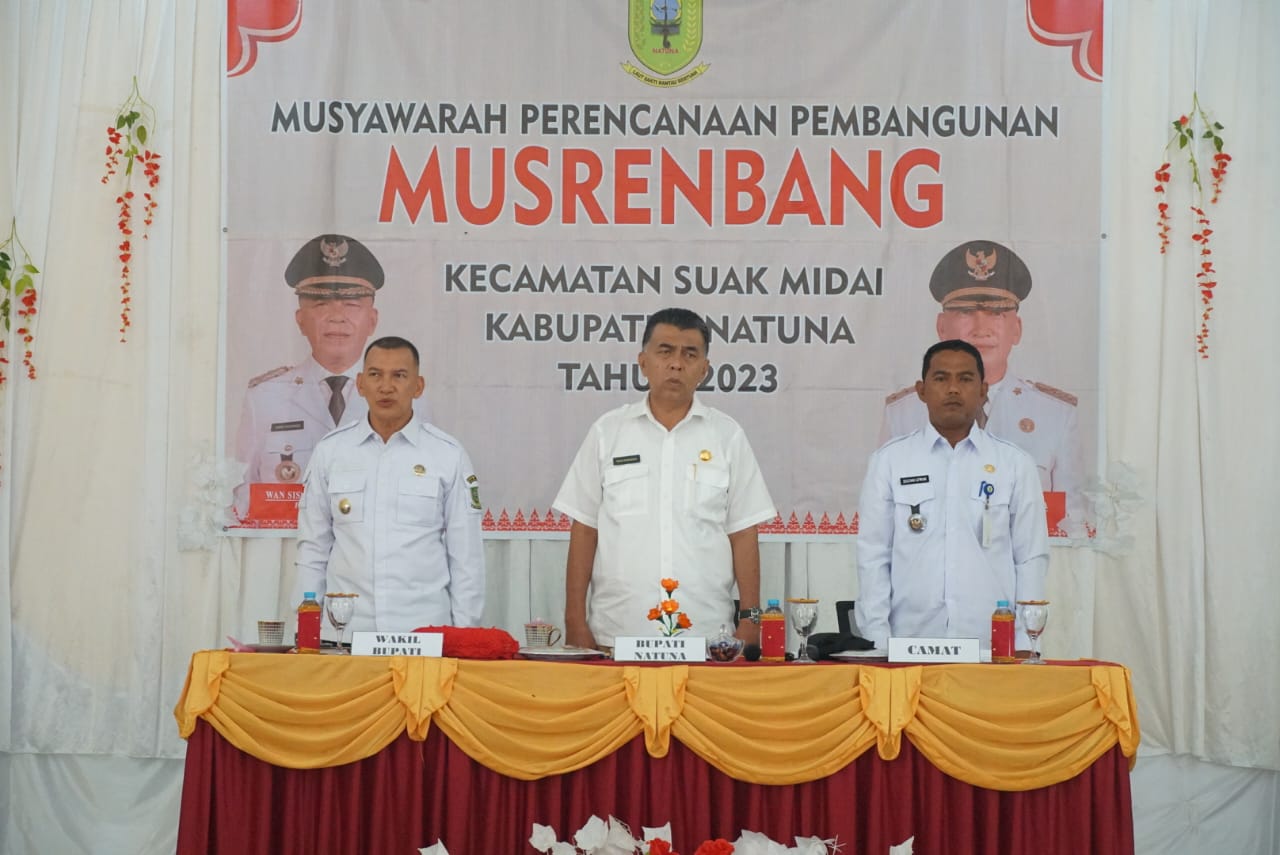 You are currently viewing Buka Musrenbang Kecamatan Suak Midai, Bupati Natuna Sampaikan Prioritas Pembangunan