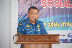 Read more about the article Asisten II  Bidang Perekonomian dan Pembangunan, Buka Sosialisasi Penggunaan Spektrum Frekuensi Radio
