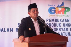 Read more about the article Bupati Natuna Dampingi Gubernur Dalam Pembukaan Showcasing GMP ( Gerakan Melayu Peaisir) Produk Unggulan UMKM