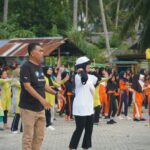 Bupati Natuna Giatkan Senam Sehat Dalam Rangka Kunker Pulau Midai