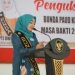 Ny.Septi Dwiani Lantik Para Pengurus TP PKK dan Pengukuhan Bunda Paud Tingkat Kecamatan Kabupaten Natuna
