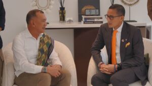 Read more about the article Sambangi Menteri Pariwisata, Wakil Bupati Natuna Sampaikan Konsep Sport Tourism.