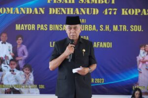 Read more about the article Bupati Natuna Hadiri Pisah Sambut Komandan Denhanud 477 Kospagat