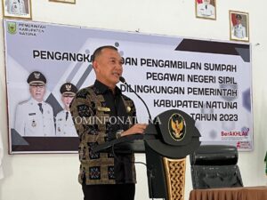 Read more about the article Pengangkatan dan Pengambilan Sumpah PNS Di lingkungan Pemerintah Kabupaten Natuna Tahun 2023