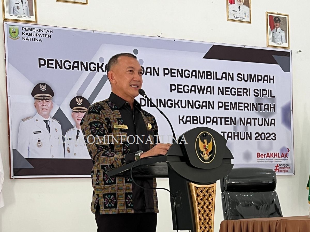 You are currently viewing Pengangkatan dan Pengambilan Sumpah PNS Di lingkungan Pemerintah Kabupaten Natuna Tahun 2023
