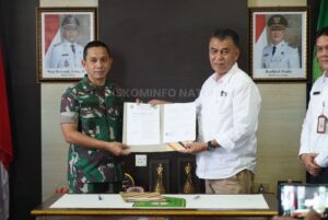 Read more about the article Bupati Natuna Hadiri Penandatangan NPHD Tanah Pembangunan Mako Brimob