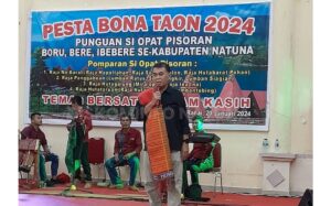 Read more about the article Bupati Wan Siswandi Hadiri Pesta Bona Taon 2024 Punguan Si Opat Pisoran Boru, Bere, Iberebere Se-kabupaten Natuna