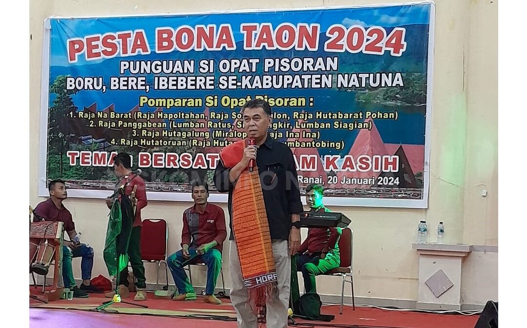 You are currently viewing Bupati Wan Siswandi Hadiri Pesta Bona Taon 2024 Punguan Si Opat Pisoran Boru, Bere, Iberebere Se-kabupaten Natuna