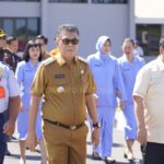 Bupati Natuna Sambut Kepala Staf Angkatan Udara, Marsekal TNI M. Tonny Harjono Di Lanud Raden Sadjad