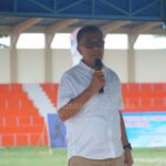Serah Terima Tribun Lapangan Bola Kaki Sri Serindit oleh SKK Migas ke Pemkab Natuna