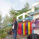 Bupati Natuna Senam Bersama Masyarakat Serasan