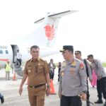 Bupati Natuna Sambut Kedatangan Kapolda Kepri Dalam Rangka Kunjungan Kerjanya di Natuna