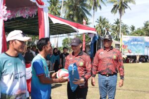 Read more about the article Wakil Bupati Natuna Serahkan Bantuan Sarana Olahraga Kepada Masyarakat Pulau Laut