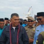 Tiba di Serasan Untuk Meriahkan Parade Jet Ski, Bupati disambut Antusias Masyarakat