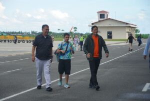 Read more about the article Tiba di Natuna, Menparekraf Sandiaga Uno disambut Bupati Natuna Wan Siswandi