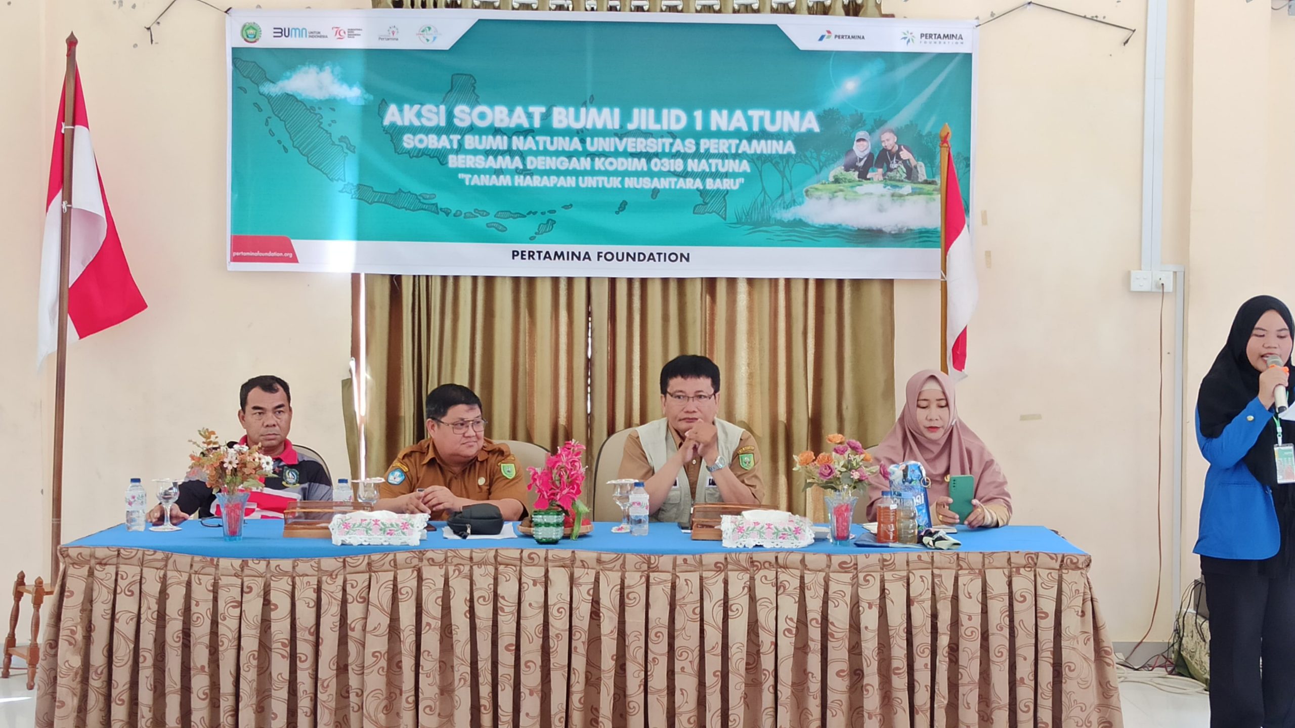 Mahasiswa Sobat Bumi Pertamina Foundation Kab. Natuna Gelar Talkshow Selamat Bumi Natuna Lewat Penanaman Mangrove