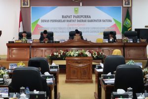 Read more about the article Bupati Natuna Hadiri Rapat Paripurna Penyampaian Pendapat Akhir Fraksi DPRD Natuna Terhadap Ranperda Perubahan APBD 2024