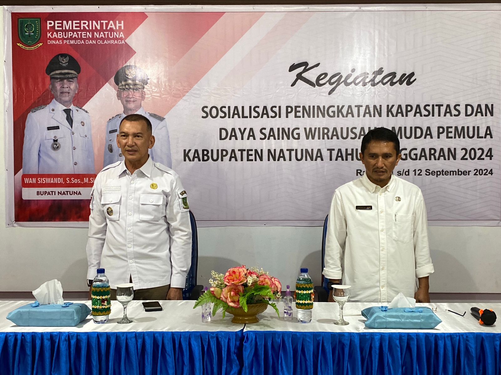 Wakil Bupati Natuna Buka Sosialisasi Wirausaha Muda Pemula Tahun 2024