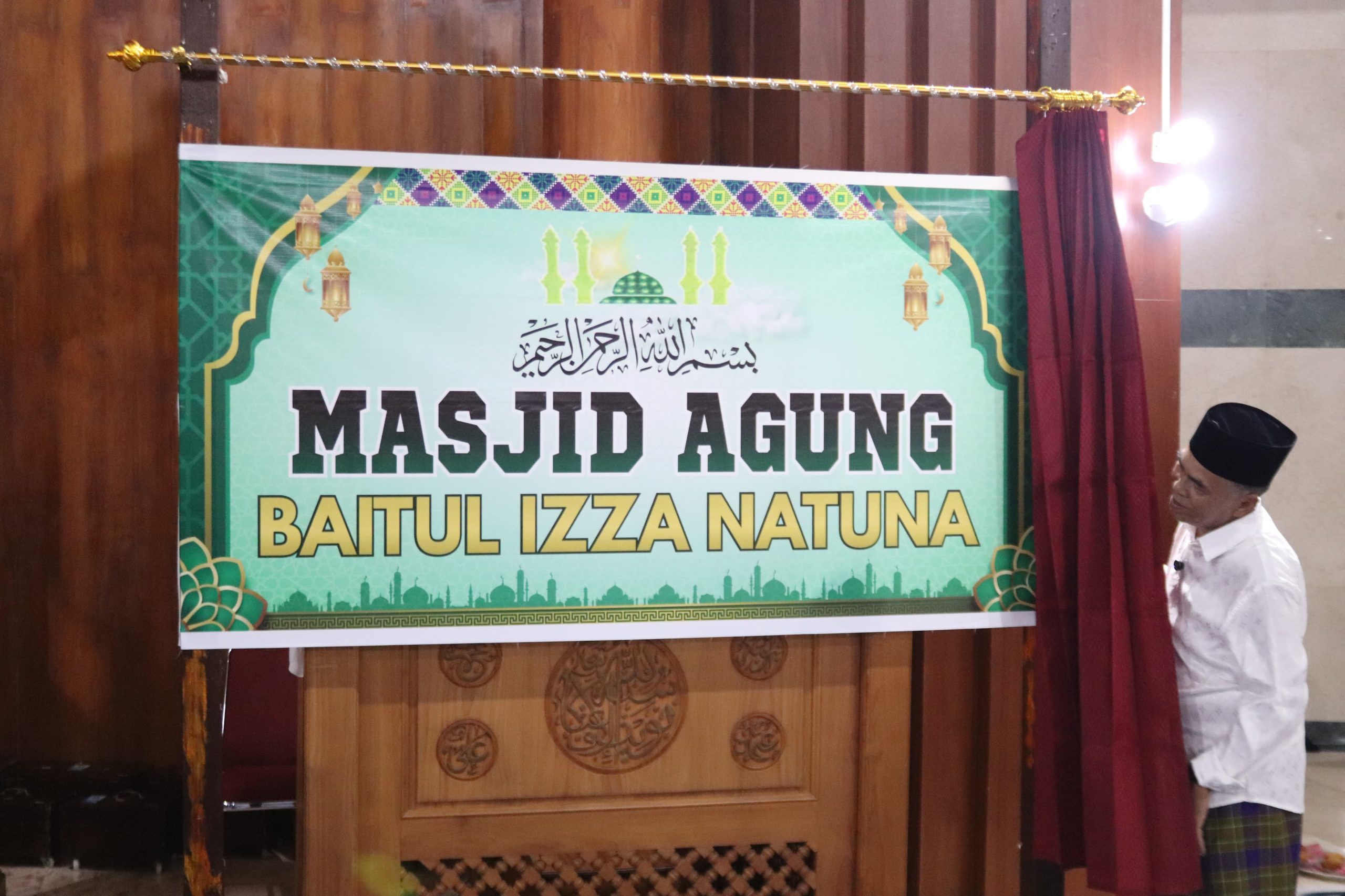 Masjib Agung Natuna Resmi Bernama Masjid Baitul Izza