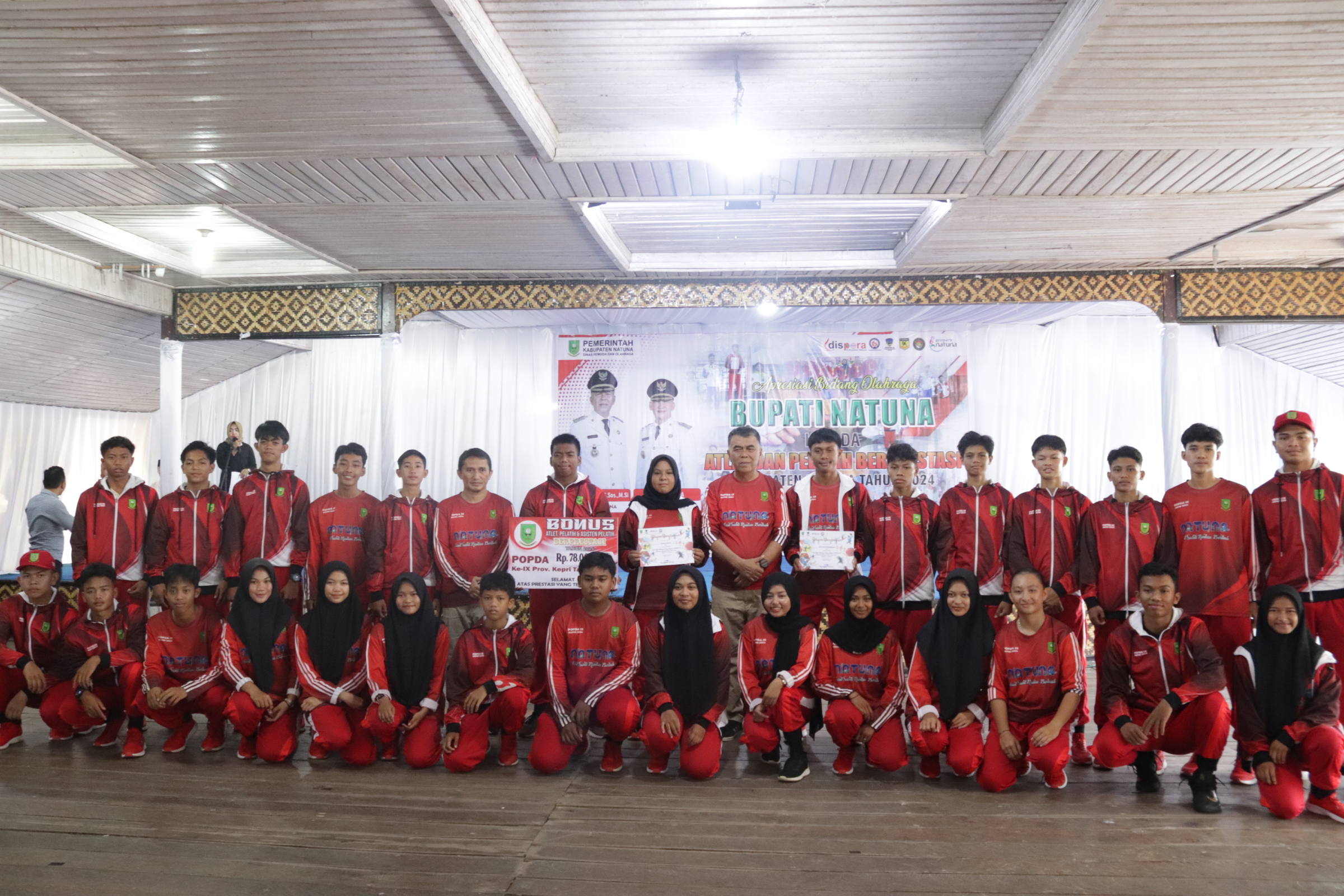 Pemda Natuna Mengapresiasi Atlet dan Pelatih Mengharumkan Natuna Dalam Berbagai Ajang Perlombaan