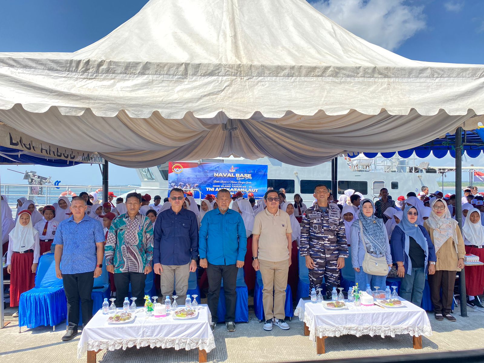 Pemkab Natuna Hadiri NBOD (Naval Base Open Day) Bakti Sosial dan Makan Bergizi Gratis